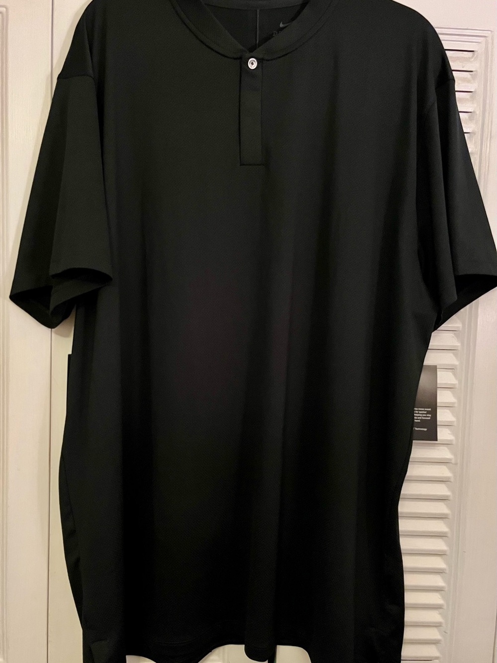 Nike Dri Fit Tiger Woods Black Short-Sleeve XXL New with tags
